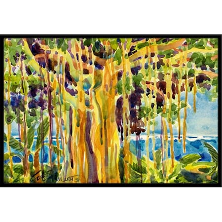 Carolines Treasures Tree - Banyan Tree Indoor Or Outdoor Mat - 18 x 27 in. 6064MAT
